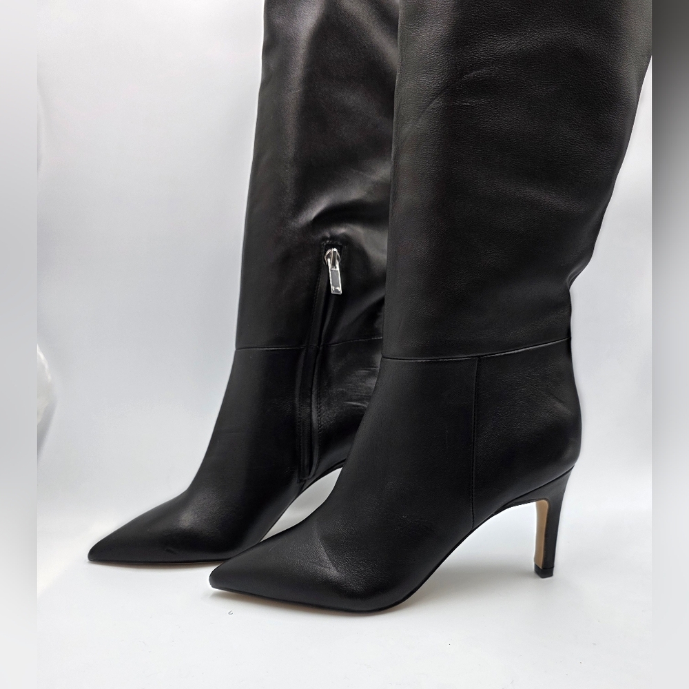 Marc Fisher Knee High Leather Boots Size 5 - Picture 9 of 14